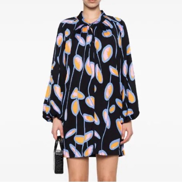 Diane Von Furstenberg Silka Dress in Magic Lights - Picture 4 of 5